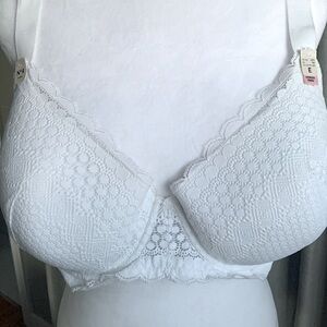 Elegant White Lace Bra